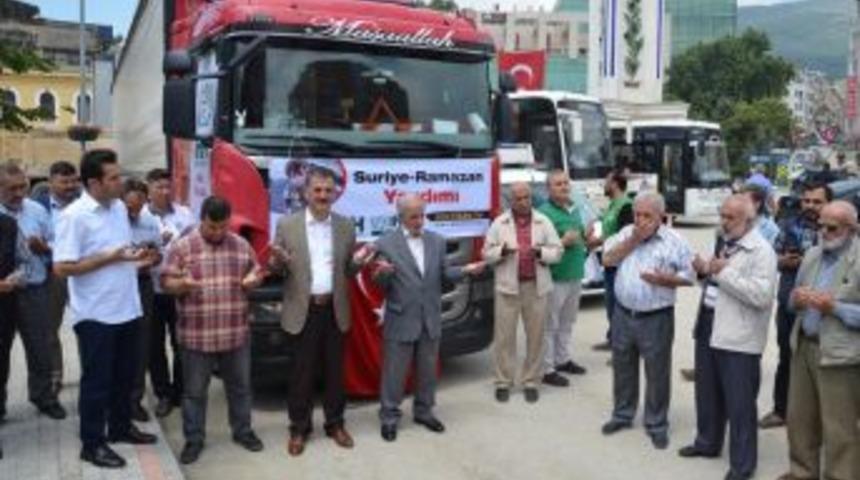 22. Yardım Tırı Gemlik&rsquo;ten Yola &Ccedil;ıktı