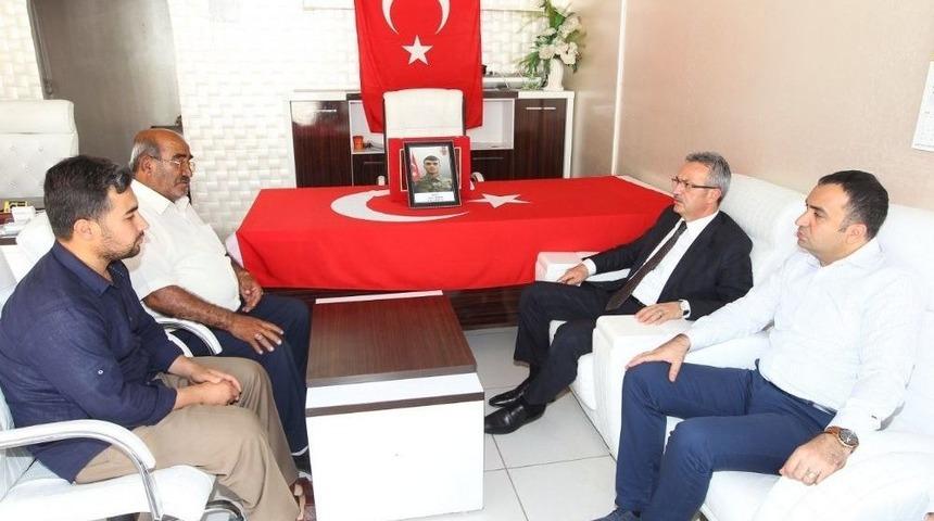 Başkan K&ouml;şker Silvan&rsquo;da Şehit Alilerini Ziyaret Etti