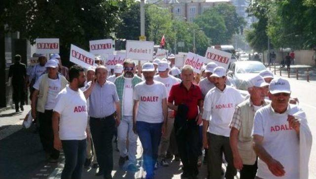 Chp'liler Bursa Adalet Sarayı Önünden 'adalet Yürüyüşü' Başlattı