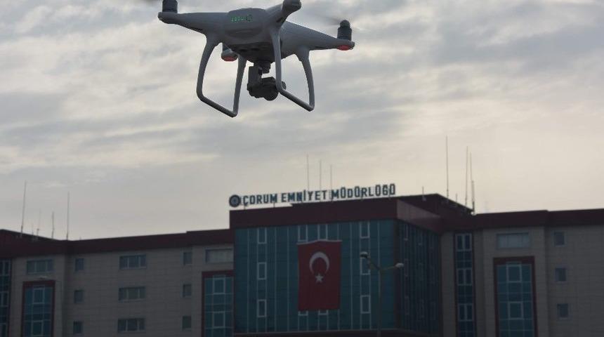 &Ccedil;orum&rsquo;da Trafik Denetimleri Drone İle Yapılacak