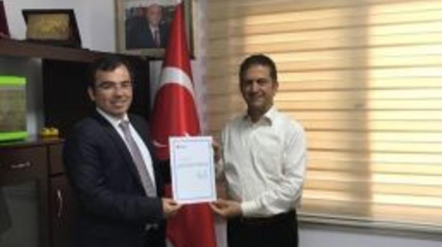 Tunalı&rsquo;dan Yzo Başkanı Doğan&rsquo;a Teşekk&uuml;r Belgesi