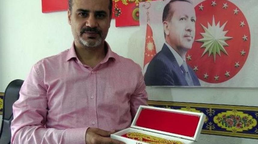 Erdoğan'a 99'lu Osmanlı Sıkma Kehribar Tespih Yaptı