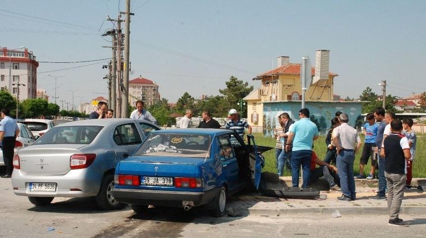 Tekirdağ&rsquo;da Trafik Kazası: 1 Yaralı