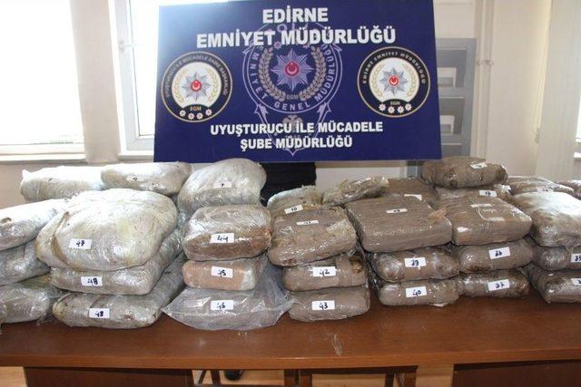 Edirne’de Uyuşturucu Operasyonu