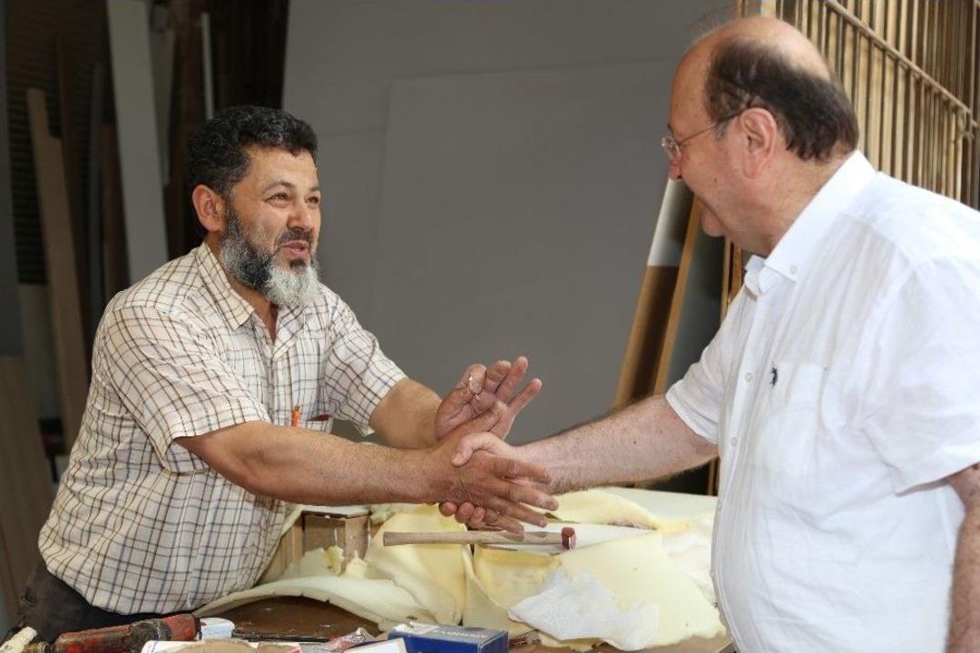 Başkan &Ouml;zakcan&rsquo;dan Sanayi Esnafına Bayram Ziyareti