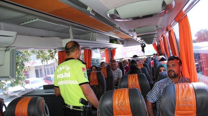 Bayram &Ouml;ncesi Otob&uuml;slere Denetim