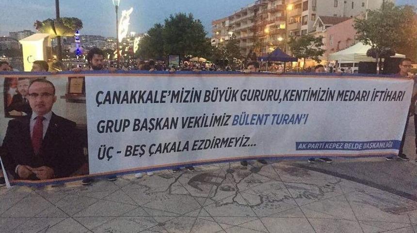 Kepez&rsquo;den Turan&rsquo;a Pankartlı Destek