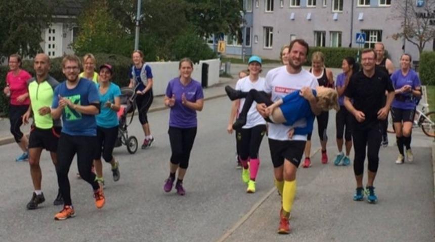 Baba ve engelli oğlu 3. kez maratona katıldı