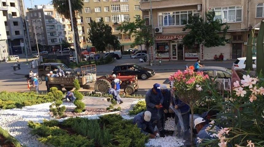 Kilis Park Bahçeler Müdürlüğü Çalışmalarına Devam Ediyor