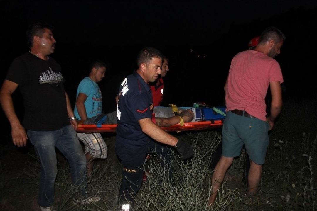 U&ccedil;urumdan Yuvarlanan Engelli Uzun Uğraşlar Sonucu Kurtarıldı