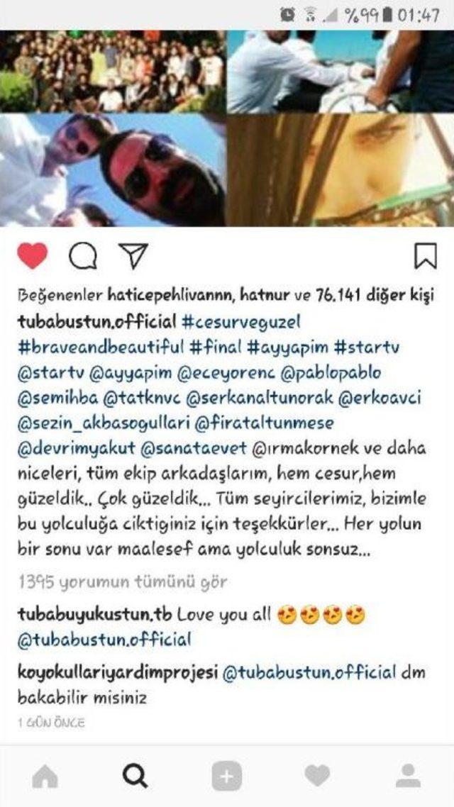 Tuba Büyüküstün'ün Veda Yemeğinden Mesaj: Hem Cesur Ve Hem Güzeldik