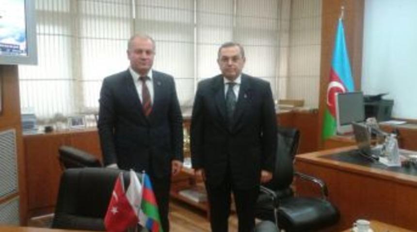 Asimder Başkanı G&uuml;lbey, B&uuml;y&uuml;kel&ccedil;i Bağırov&rsquo;u Ziyaret Etti