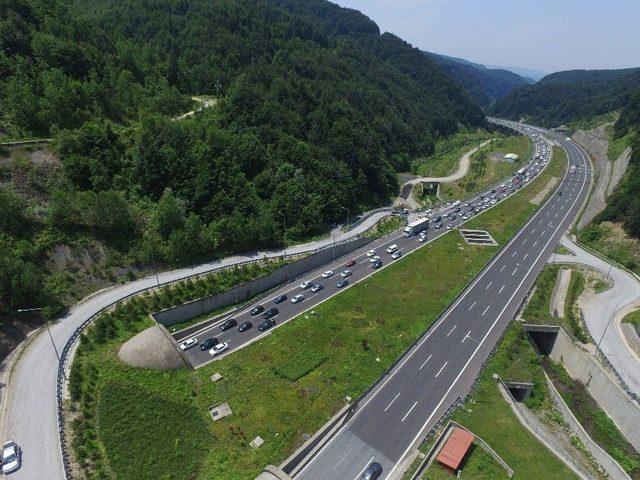 Bayram Trafiği Drone’la Görüntülendi