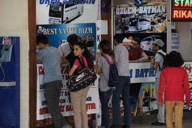 Şanlıurfa Otogarında Bayram Yoğunluğu