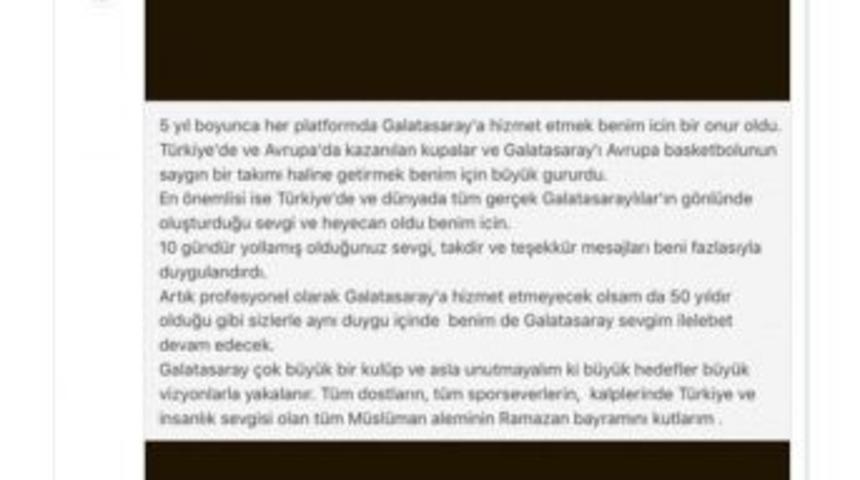 Ergin Ataman: &ldquo;unutmayalım Ki B&uuml;y&uuml;k Hedefler B&uuml;y&uuml;k Vizyonlarla Yakalanır&rdquo;