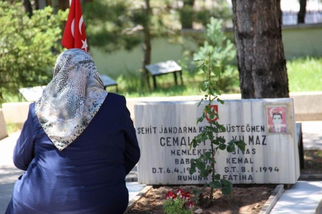 Sivas&rsquo;ta Şehitlikte H&uuml;z&uuml;nl&uuml; Arife