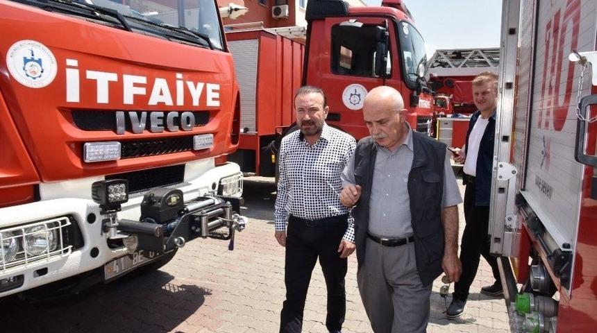 Başkan Doğan İtfaiye Daire Başkanlığını Ziyaret Etti
