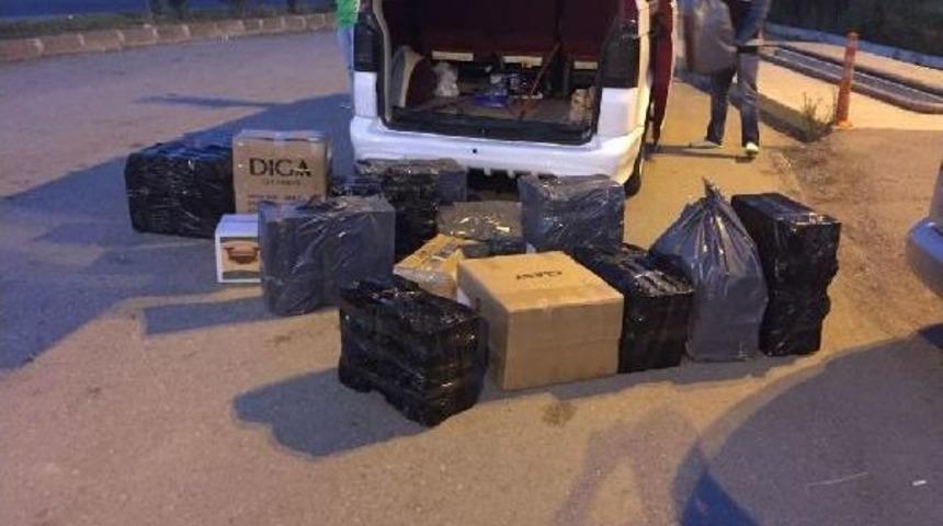 Samsun'da Ka&ccedil;ak I&ccedil;ki Ve Sigara Operasyonu