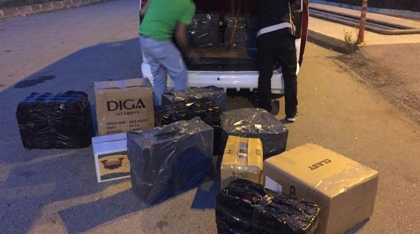Samsun&rsquo;da 8 Bin 150 Paket Ka&ccedil;ak Sigara Ele Ge&ccedil;ti