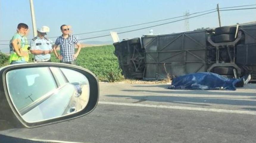 Balıkesir&rsquo;de Otob&uuml;s Kazası 1 &Ouml;l&uuml; 40 Dan Fazla Yaralı