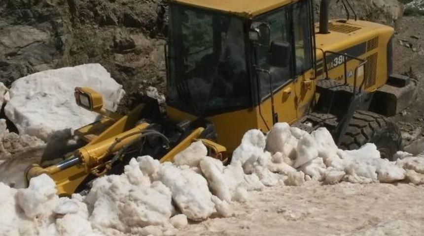 Haziran Ayında Karla M&uuml;cadele &Ccedil;alışması