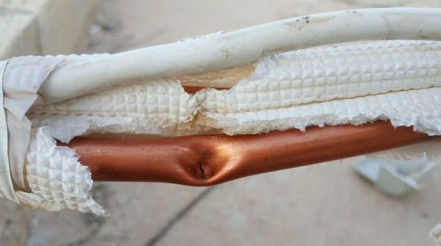 Klima Borusu Merminin Eve Girmesini Engelledi