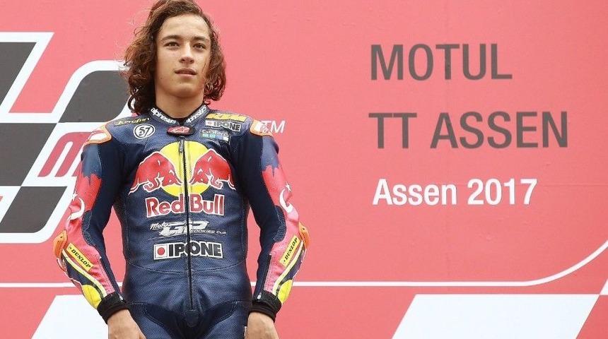 14 Yaşındaki Can &Ouml;nc&uuml;, Assen&rsquo;de Fırtına Gibi Esti