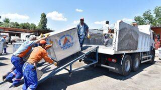 Muratpaşa’dan Kardeş Belediye İbradı’ya Konteyner Desteği