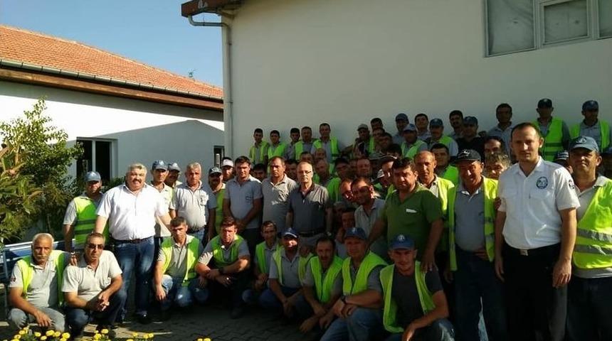 Başkan Kayda, İş&ccedil;ilerle Bayramlaştı