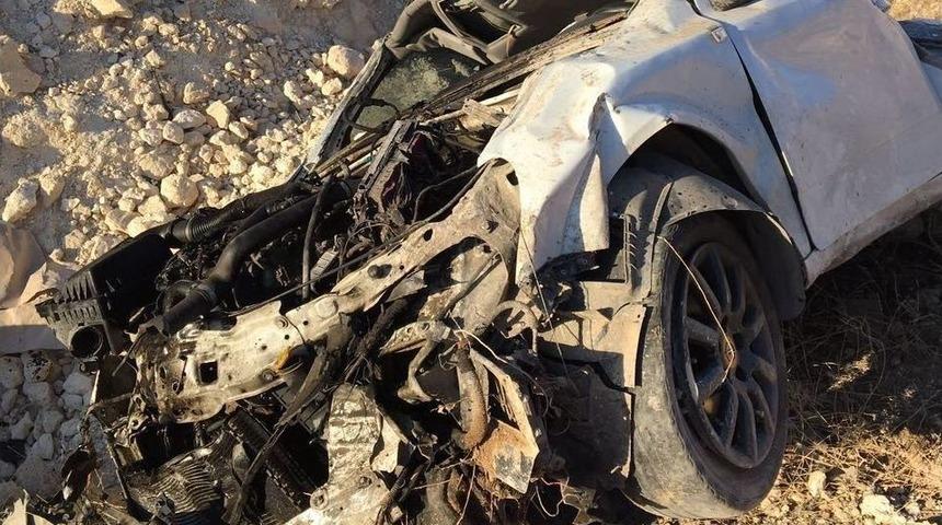 Şarampole Yuvarlanan Otomobilin Sürücüsü Yaralandı