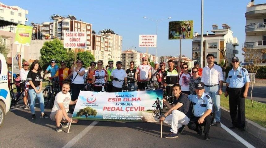 Uyuşturucuya Karşı Pedal &Ccedil;evirdiler