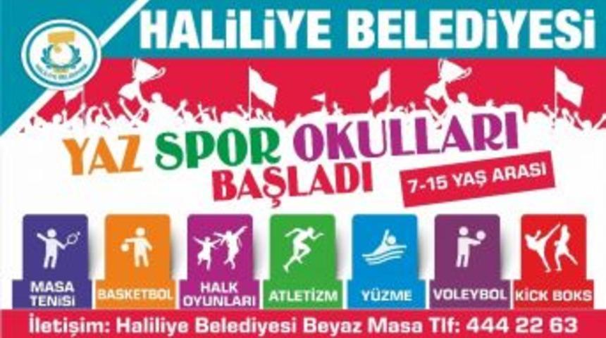 Haliliye Belediyesi Yaz Spor Okulları Başlıyor