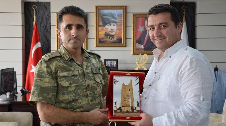 Binbaşı Alper Ko&ccedil;&rsquo;tan Başkan Bakıcı&rsquo;ya Veda Ziyareti