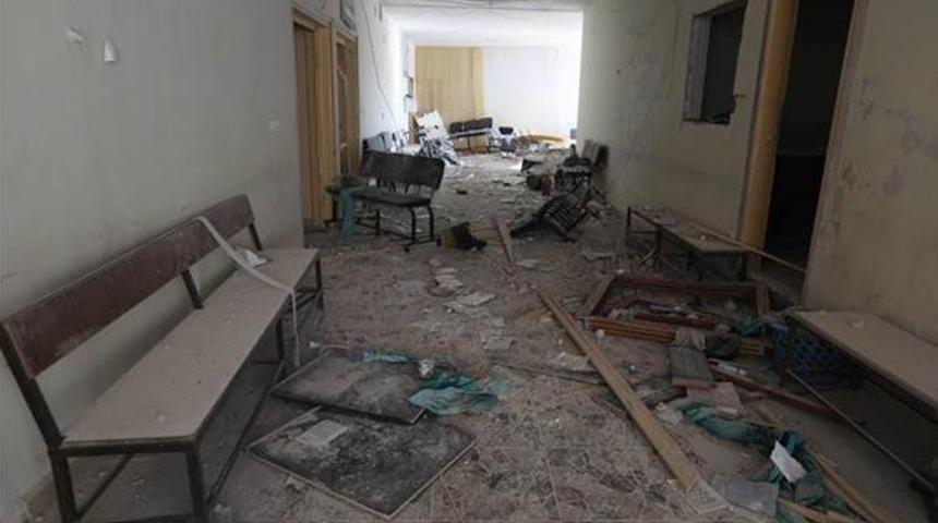 İdlib'de Beşar Esad'a ait g&uuml;&ccedil;ler hastaneye varil bombasıyla saldırdı!