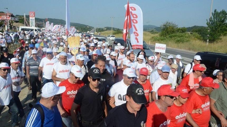 Kılı&ccedil;daroğlu, Adalet Y&uuml;r&uuml;y&uuml;ş&uuml;n&uuml;n 15. G&uuml;n&uuml;n&uuml; Tamamladı