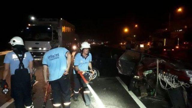 Çorlu'da Zincirleme Trafik Kazası: 3 Yaralı