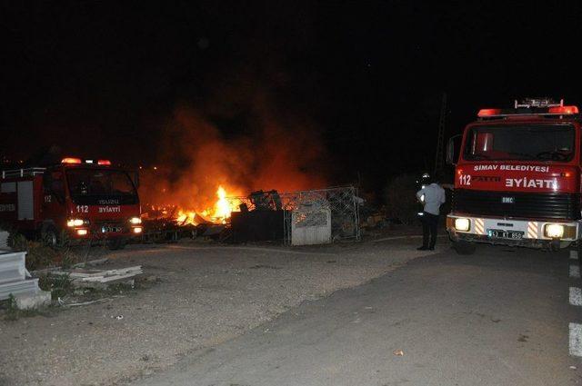 Simav’da Hurdalık Yangını