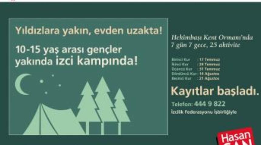 &Ccedil;ocuklar Yazı, İzci Kampında Ge&ccedil;irecek