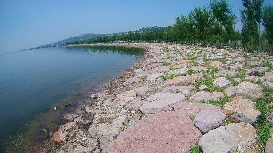 K&ouml;rfez Kıyısındaki Atıklar Temizleniyor