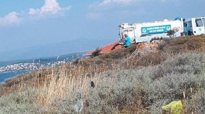Baski'ye Koydaki Tepeye Atık Su Boşaltma Tepkisi