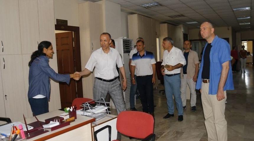 Başkan Aktaş Belediye Personeli İle Vedalaştı