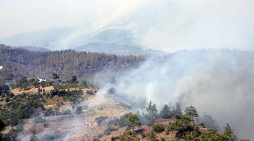 Alanya'da Orman Yangını 10 Hektarda Etkili, Araz&ouml;z Alevlerin Ortasında Kaldı (6)
