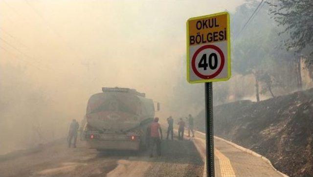 Alanya da Turistik B&ouml;lgede Makilik Yangını 2