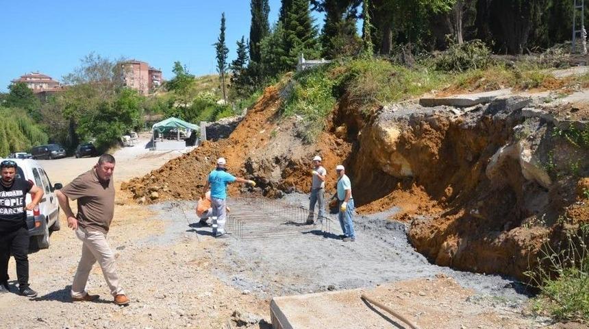 Alaplı Mezarlıkları Yenileniyor