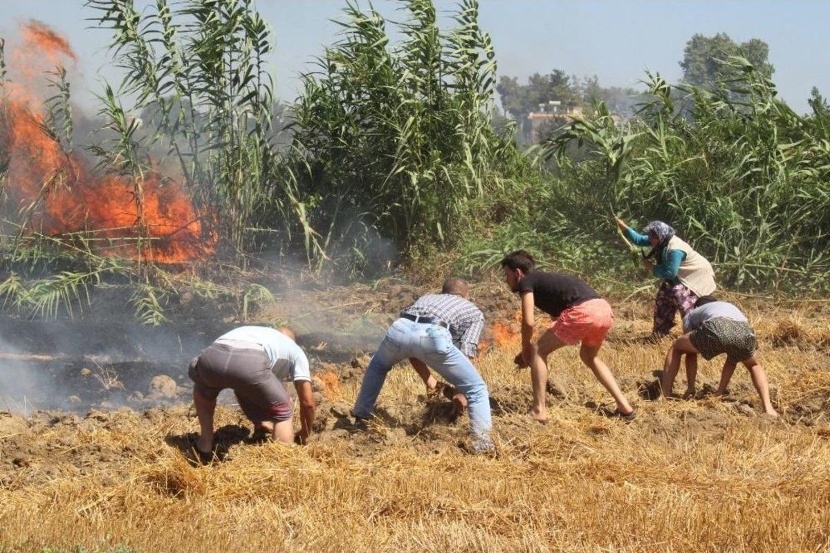 Manavgat&rsquo;ta Kopan Y&uuml;ksek Gerilim Hattı Yangın &Ccedil;ıkardı