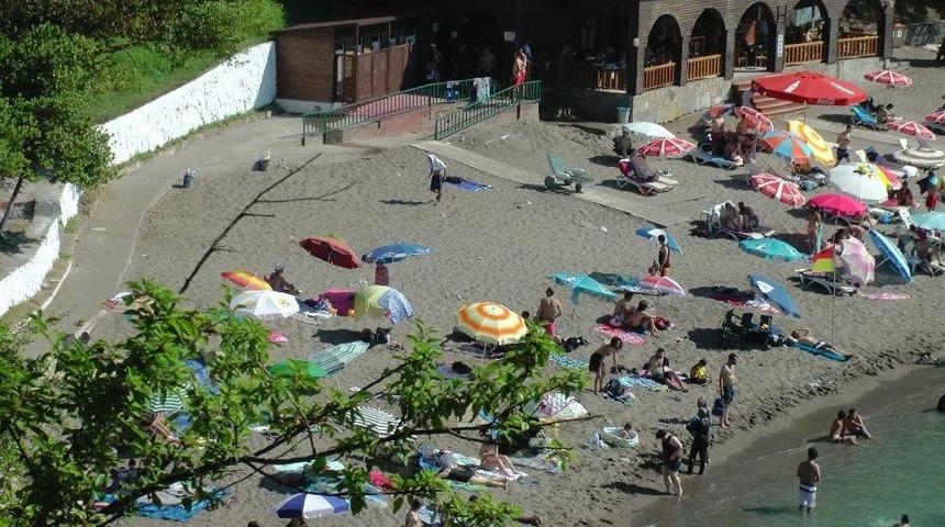 Yama&ccedil;ta Yan Yatan Kamyonet Plajda Paniğe Yol A&ccedil;tı