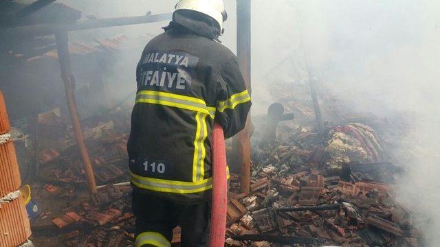 Malatya’da Ev Yangını