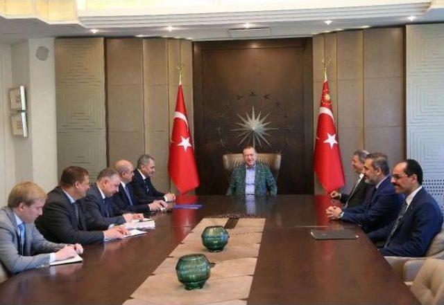 Erdoğan, Rusya Savunma Bakanı Şoygu'yu Kabul Ediyor (2)