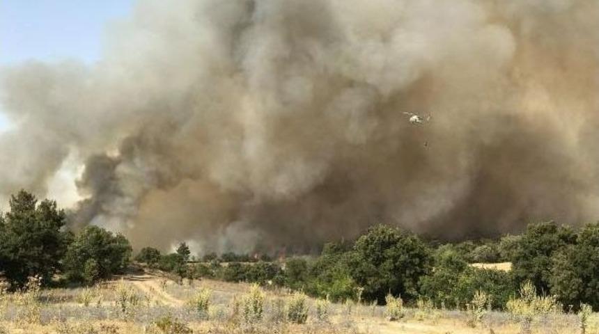 &Ccedil;anakkale'deki Orman Yangını Devam Ediyor