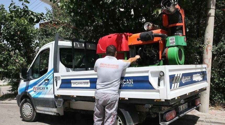 Sincan Belediyesinden Haşeratla Yoğun M&uuml;cadele